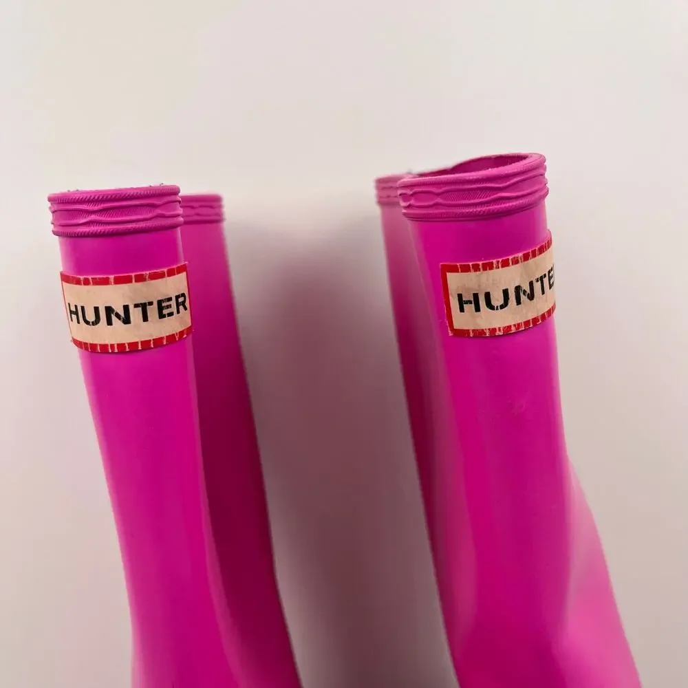 Hunter Kids Original Gloss Tall Rain Boots Pink 3
